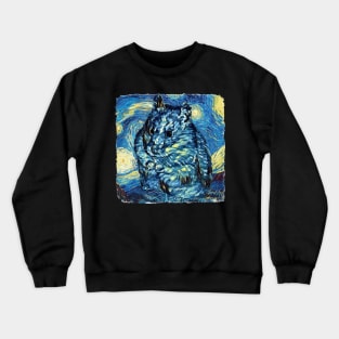 Hamster Van Gogh Style Crewneck Sweatshirt